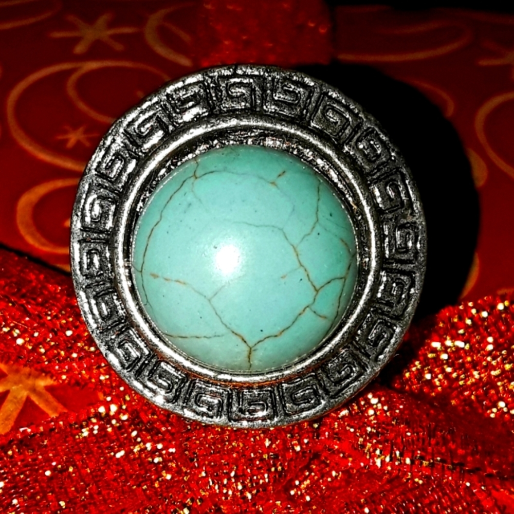 Turquoise adjustable ring